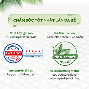 Tã/Bỉm dán sơ sinh Huggies Platinum NatureMade - Gói Super Jumbo S82/ NB60 - Hàng chính hãng