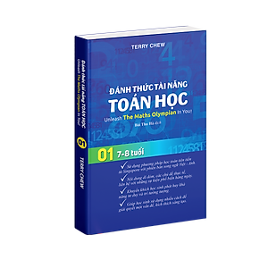 Sách đánh thức tài năng toán học 1, toán lớp 1, toán lớp 2 ( 7 - 8 tuổi )