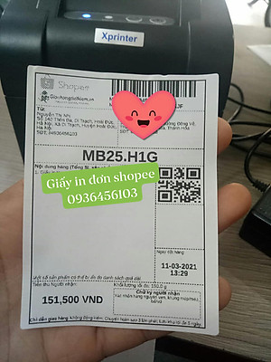 Máy in mã vạch - in tem nhãn XPrinter XP 350B - Hàng Chính Hãng