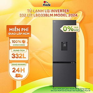 Tủ lạnh LG Inverter 332 lít LBD33BLM - HÀNG CHÍNH HÃNG - CHỈ GIAO HCM