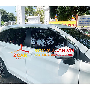 Nẹp viền chân kính, cong kính xe TOYOTA AVANZA 2022 2023 chất liệu inox 304 sáng bóng