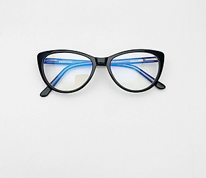 Kính Mắt mèo gọng cốt kim loại cao cấp tròng kính chống ánh sáng xanh UV + tặng tuavit Kính xinh mini