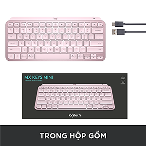 Bàn phím không dây Bluetooth Logitech MX Keys Mini - Hàng Chính Hãng