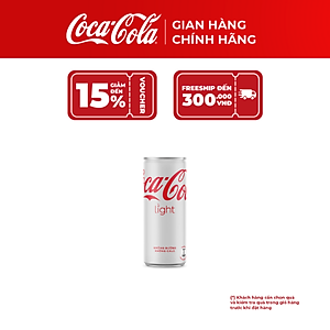 [SALE 12.12] Lốc 24 Lon Nước Giải Khát Không Đường Coca-Cola Light 320ml – Giải Khát Sảng Khoái, Chính Hãng Coca-Cola Official Store