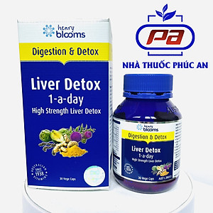 Viên uống hỗ trợ giải độc gan, bổ gan Liver Detox 1-a-day Henry Blooms 30 - 60 viên