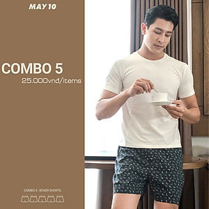 Combo 5 quần ĐÙI May 10 giao màu ngẫu nhiên
