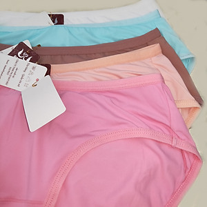 Combo 5 quần lót nữ thun lạnh trơn mịn màu ngẫu nhiên