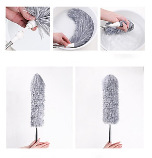 Chổi Quét Trần Nhà, Chổi Phất Trần Có Cán Điều Chỉnh Độ Dài Tới 2,8m Quét Mạng Nhện, Lau Chùi Bụi Bẩn Trên Cao miDoctor