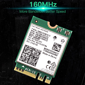 WiFi 6E Intel AX210 M.2 Card Desktop Kit 3000Mbps 2.4G/5G/6Ghz Bluetooth 5.2 802.11AX Wireless Network Adapter Antenna Windows10