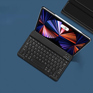 Bao da case ốp silicone kèm bàn phím bluetooth dành cho ipad 10.2, 10.5, 10.9, Pro 11 inch - Hàng chính hãng