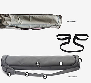 Thảm Yoga Cao Su Định Tuyến PU (Tặng kèm Túi đựng Thảm Và Dây Buộc Thảm)