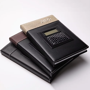 [SỔ TAY DA KÈM MÁY TÍNH] Sổ Da Doanh Nhân Cao Cấp Kèm Máy Tính Dành Riêng Để Lập Kế Hoạch Cho Năm 2025