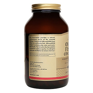 NHẬP KHẨU USA CHÍNH HÃNG - Viên uống dầu cá bổ sung omega 3, hỗ trợ giảm xơ vữa động mạch, tốt cho tim mạch, cải thiện trí nhớ Solgar Dầu cá Fish Oil Omega-3 Concentrate 120 
