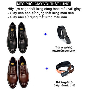 Giày da nam, giày oxford công sở G103 - Da bò Nappa cao cấp