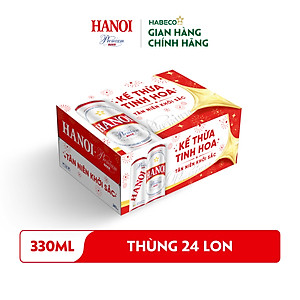 Bia Hanoi Premium phiên bản Tết 2026 - Thùng 24 lon 330ml