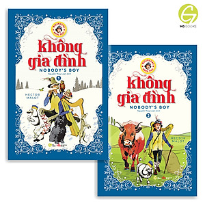 Sách - Không gia đình - Sách song ngữ văn học kinh điển, tặng kèm file nghe & note từ vựng, combo 2 cuốn - HG Books