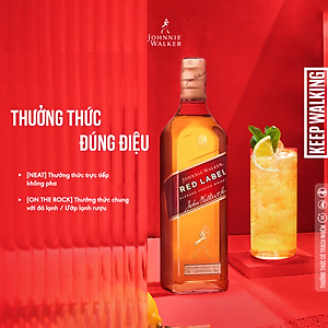 Hộp quà combo 2 chai rượu Johnnie Walker Red Label Blended Scotch Whisky 40% 750ml