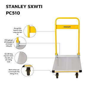 Xe Đẩy Tay 4 Bánh Cao Cấp Có Thể Gấp Gọn Stanley PC510