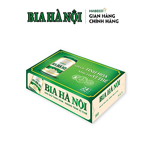 Bia Hà Nội Nhãn Xanh - Thùng 24 lon 330ml 