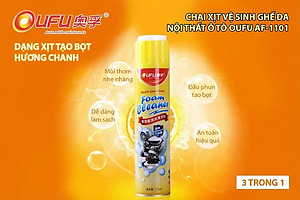 Chai Xịt Vệ Sinh Ghế Da Nội Thất Ô Tô OUFU AF-1101 720ml