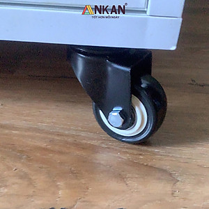 Bánh Xe Đẩy Hàng Có Bạc Đạn Và Khóa ANKAN, Bánh Xe Nhựa PVC Mini 40mm