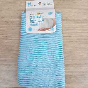 Khăn tắm kỳ lưng tạo bọt mịn 32x110cm - Hàng nội địa Nhật Bản nhập khẩu chính hãng