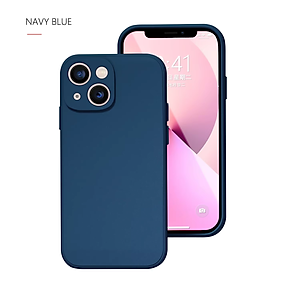Ốp lưng silicon case cho iPhone 13 Mini chống bám bẩn mặt lưng siêu mềm mịn, có gờ bảo vệ camera - hàng nhập khẩu