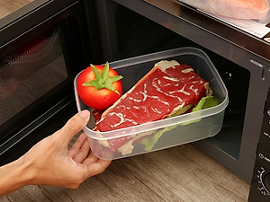 Bộ 6 hộp thực phẩm chữ nhật Hokkaido 500-750-1000-1500-2000-2500ml