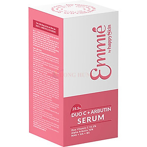 Tinh chất làm mờ đốm nâu, thâm nám Emmié Duo C + Arbutin 25.5% Serum (30ml) - Hàng chính hãng