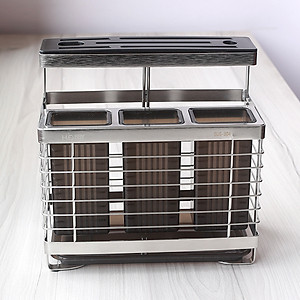Kệ đựng đũa muỗng dao kéo inox 304 dán tường Hobby home decor KDMT3