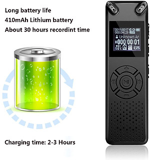 ROGTZ - Máy Ghi Âm Chuyên Nghiệp V91 Chip Xử Lý ATJ21275 Bộ nhớ 8Gb Loa ngoài Mic Thu Âm Kép Định dạng Nhiều chế độ ghi âm Ghi MP3/Wav Hỗ trợ Thẻ Nhớ Ngoài Màn hình LCD Pin 410mAh Thời gian Ghi 581 Giờ Mật Khẩu Bảo Vệ Hỗ trợ Đa Ngôn Ngữ - Hàng Chính Hãng