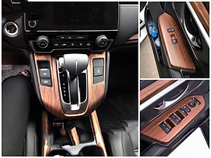 Ốp nội thất vân Gỗ cho Honda CRV 2018/2019 Cao cấp