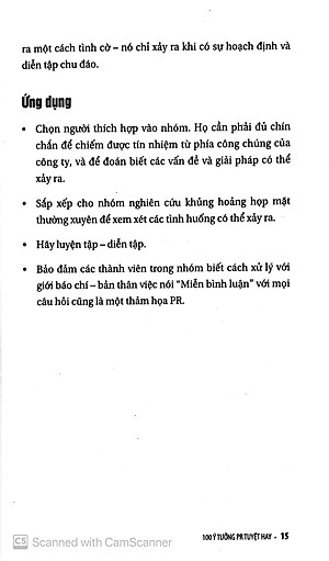 Sách 100 Ý Tưởng PR Tuyệt Hay