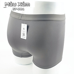 Quần lót nam Boxer thun co giãn 4 chiều, lưng thun nhỏ, công nghệ thoáng khí - màu Xám