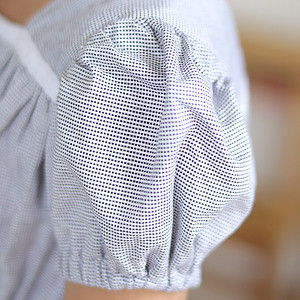 Đầm Bé Gái Kika Màu Trắng Chấm Đen Viền Ngực Trắng K104