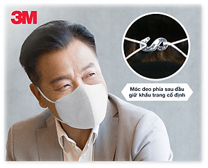 Khẩu trang 3M KF94 9013 Hộp 20 cái - Lọc bụi mịn PM2.5, kháng khuẩn (màu đen)