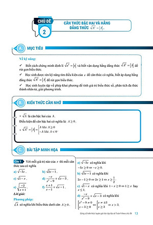 Sách Củng Cố Kiến Thức Luyện Giải Bài Tập Đại Số Toán 9 (Theo Chủ Đề)