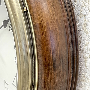 Đồng hồ Rhythm CMH722CR06 Kt 32.0 x 7.0cm, 1.15kg Vỏ gỗ. Dùng Pin.