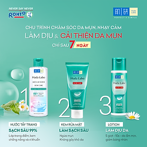 Nước tẩy trang sạch sâu cho da mụn, nhạy cảm Hada Labo Micellar Water Acne Care 240ml