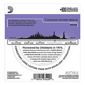 Dây Đàn Guitar Acoustic D'Addario EJ26