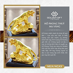Tượng Hổ phong thủy mạ vàng – 12CGH