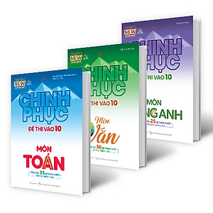 Sách Comnbo 3 Cuốn: Chinh Phục Đề Thi Vào 10 Toán Văn Anh (Tái Bản)