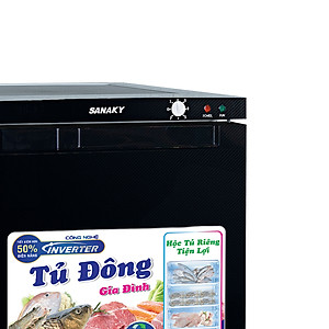 TỦ ĐÔNG ĐỨNG INVERTER SANAKY 231/230 LÍT VH-230VD3 NHÔM (R600A) (7 HỘC) (HÀNG CHÍNH HÃNG) (CHỈ GIAO HCM)