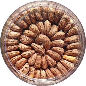 HẠT ĐIỀU VỎ LỤA RANG MUỐI XẾP HOA CAO CẤP THƯƠNG HIỆU SK FOOD - HỘP 500G