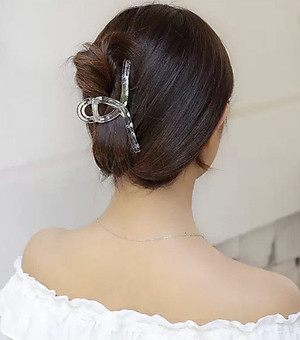  Kẹp tóc, cặp tóc nữ càng cua hàn quốc nhẹ nhàng KT18  - Đen