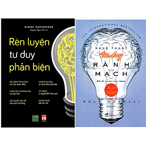 Combo 2Q: Rèn Luyện Tư Duy Phản Biện + Nghệ Thuật Tư Duy Rành Mạch (Top Sách Phát Triển Bản Thân Bán Chạy) 