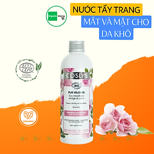 Nước tẩy trang mắt và mặt hữu cơ cho da khô da nhạy cảm 200ml - Coslys