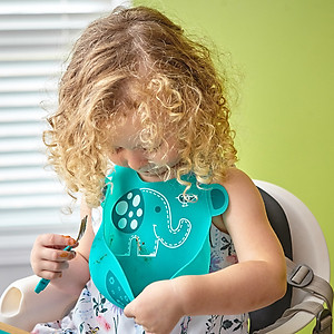 Yếm silicon ăn dặm cho bé Marcus & Marcus, từ 6 tháng