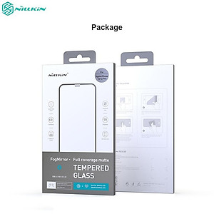 Kính Cường Lực chống vân tay Nillkin Glass FogMirror 2.5D cho Iphone 12/12 Pro (6.1) - 12 Pro Max (6.7) - Hàng Chính Hãng