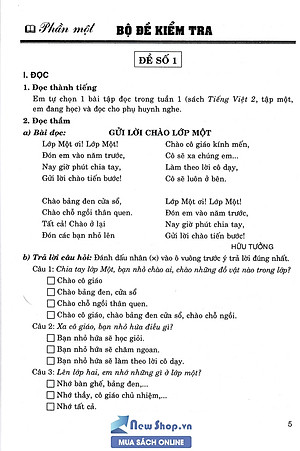 Tuyển Tập Đề Kiểm Tra Tiếng Việt 2 (Theo Chương Trình Giáo Dục Phổ Thông Mới Định Hướng Phát Triển Năng Lực) (HA)